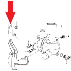 MerCruiser - Bracket, Water Distribution Housing - Quicksilver - 863449T